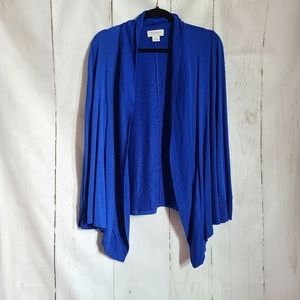Liz Claiborne Weekend blue open cardigan medium
